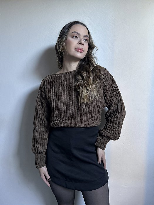 BLUSA PG MARROM MONGÓLIA
