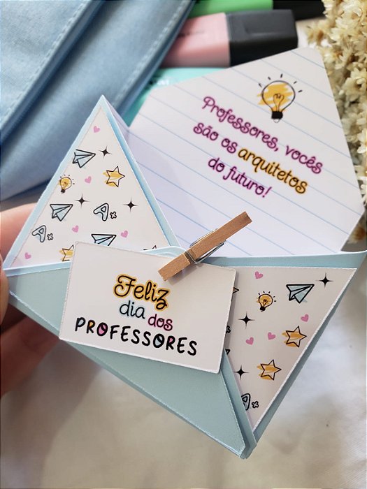 Caixinha envelope - Professor ABC