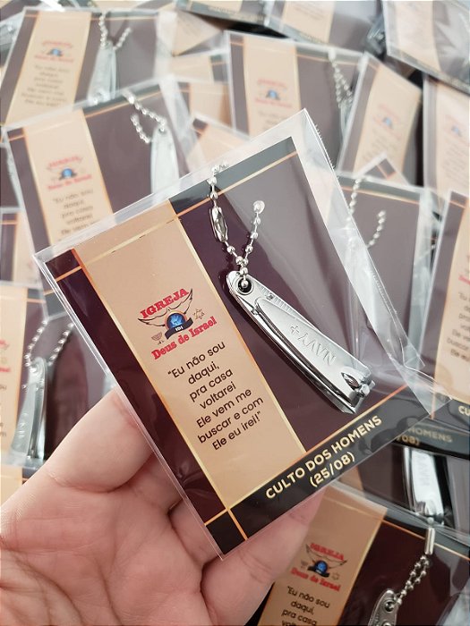 Card com cortador de unha - Personalize como quiser.