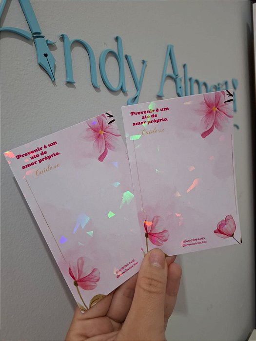 50 Cards 8x12cm - Outubro Rosa