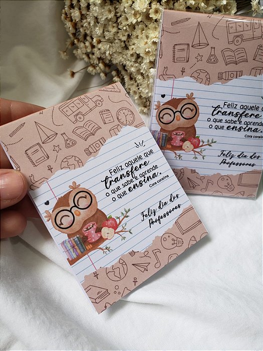 Bloquinhos Personalizados 10x7cm - Professores