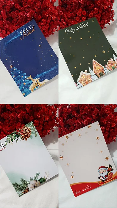 Card para biscoito Natal (Informe a estampa pós compra)