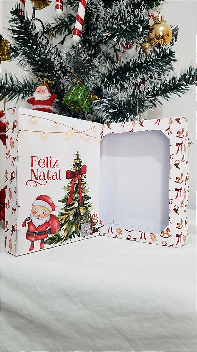Caixinhas com visor de acetato Natal Afeto