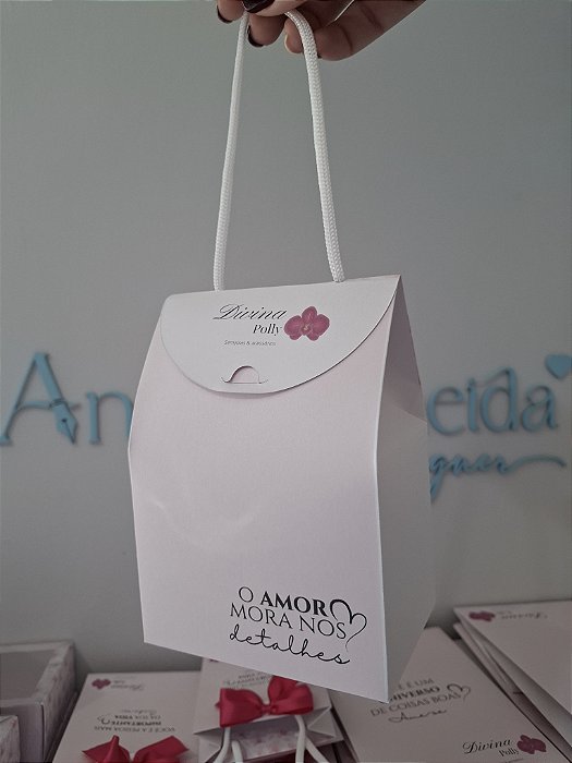 Sacola caixa M 16x11x8cm - Personalizada