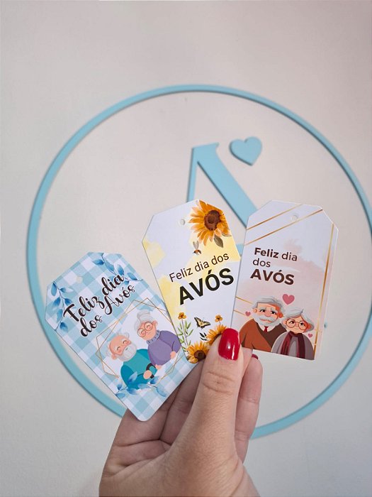 Tag 5x8,5cm - Frente e verso - Totalmente personalizado