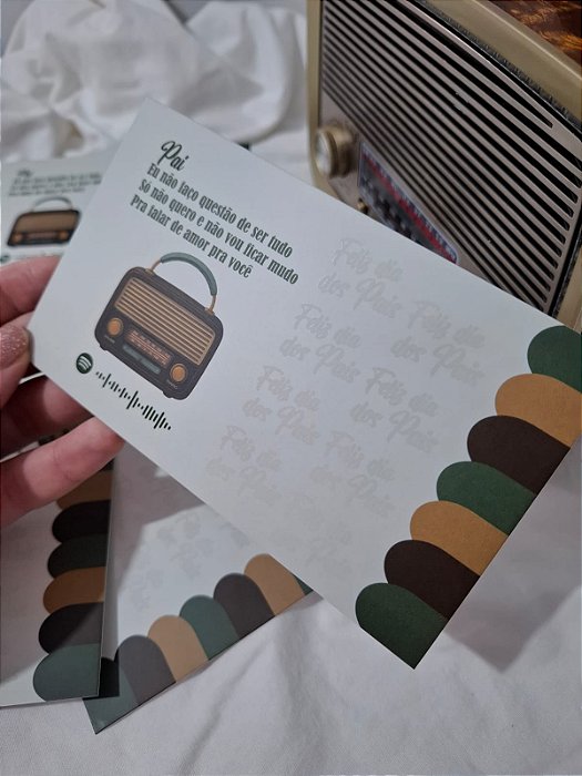 20un Postal/Cookie Card- Dia dos Pais - À PRONTA ENTREGA