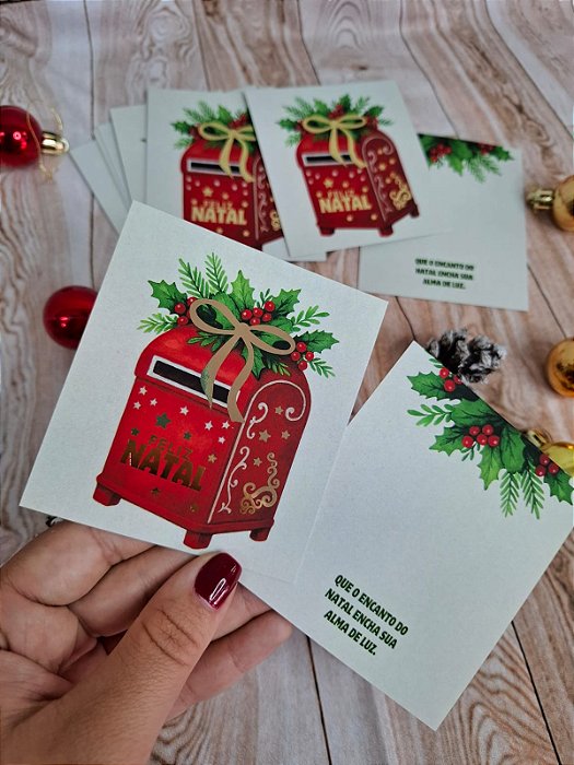 Sem personalizar - 20un Postal CAIXA CORREIO Natal - FULL