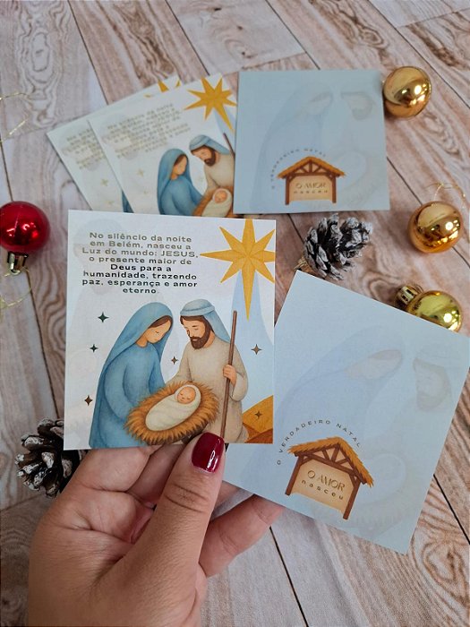 Sem personalizar - 20un Postal LUZ DO MUNDO Natal - FULL