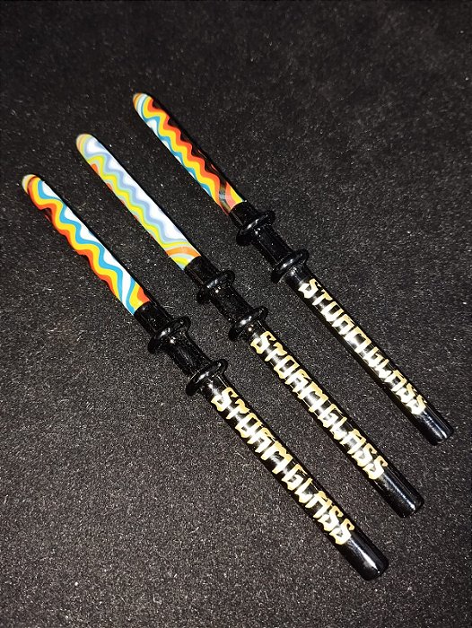 Piteira de Vidro Wig-Wag Black