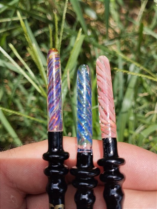 Piteira de Vidro Implosion Twister Black