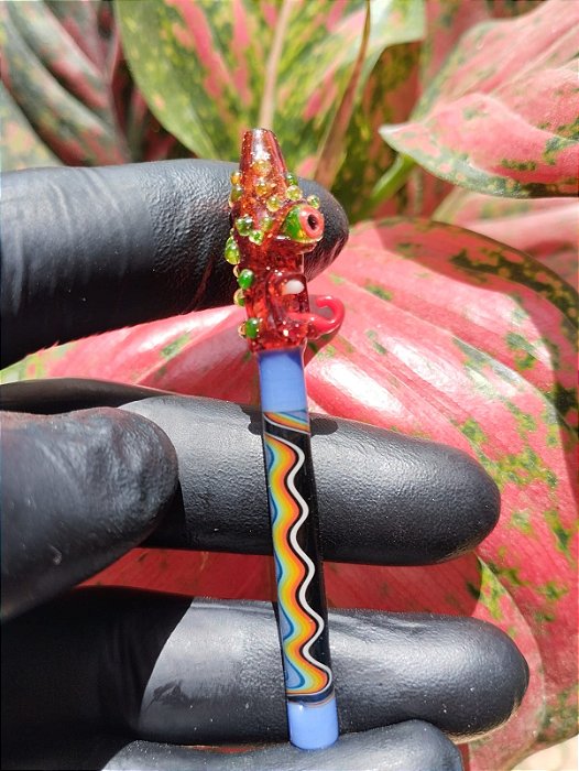 Piteira de Vidro Miniatura Monstrinho #1