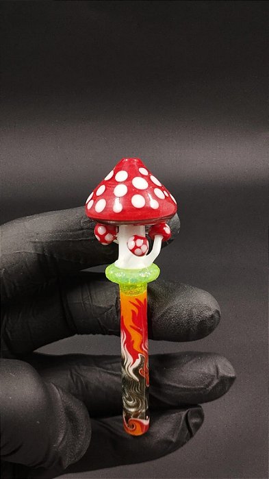 Piteira de Vidro Cogumelos + Rewag