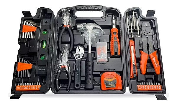 Kit Ferramentas Completo 129 Peças Maleta Profissional