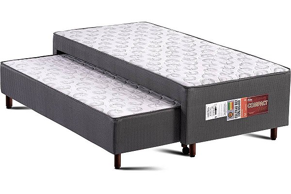 Polar Colchão Box com Auxiliar 088x188x40 Cinza