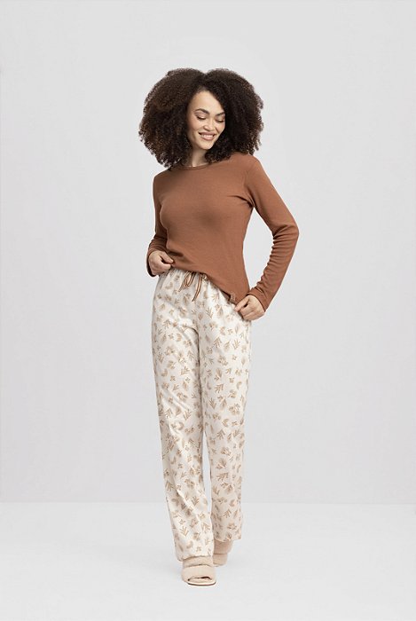 Pijama Algodão Canelado