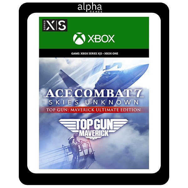 ACE COMBAT 7 SKIES UNKNOWN TOP GUN Maverick Edition Xbox One Xbox Series X|S Mídia Digital