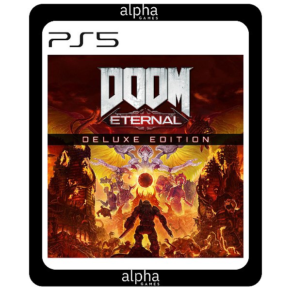 DOOM Eternal Edição Deluxe PS5 Mídia Digital