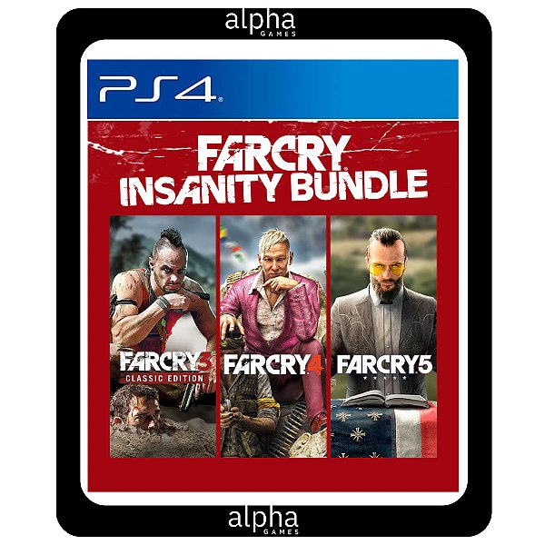 Far Cry Insanity Bundle Far Cry - Pacote Insanidade PS4 Mídia Digital