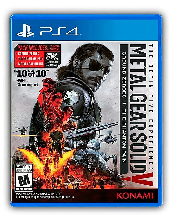 Metal Gear Solid 5 The Definitive Experience PS4 Mídia Digital