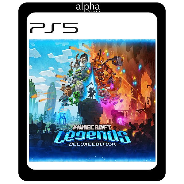 Minecraft Legends Deluxe Edition Ps5 Mídia Digital