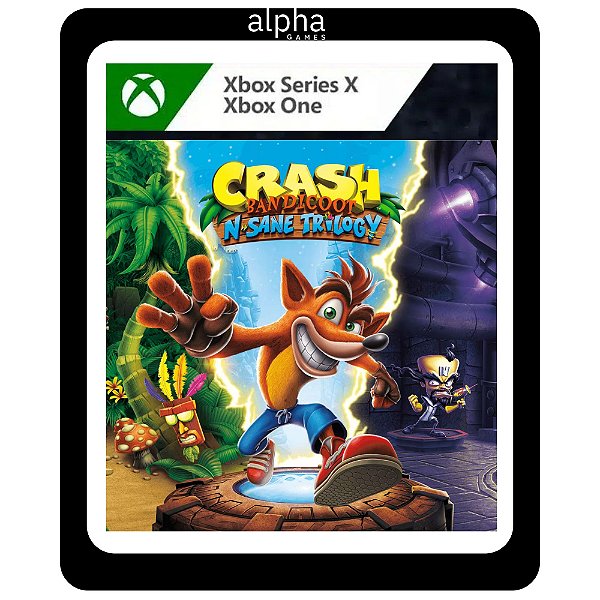 Pacote Crash Bandicoot N. Sane Trilogy + CTR Nitro-Fueled Xbox One Mídia Digital