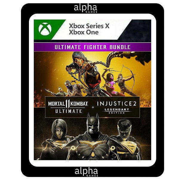 Pacote Mortal Kombat 11 Ultimate + Injustice 2 Ed. Lendária Xbox One Mídia Digital