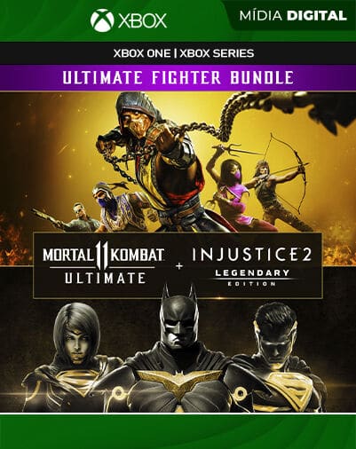 Pacote Mortal Kombat 11 Ultimate + Injustice 2 Ed. Lendária Xbox One Mídia Digital