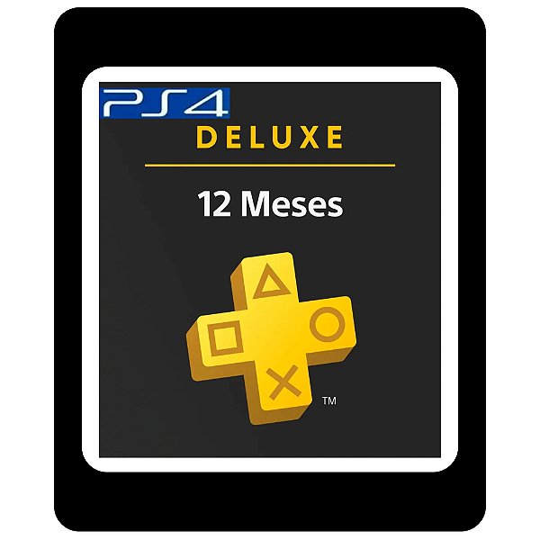 PlayStation Plus Deluxe 12 Meses PS4 Mídia Digital