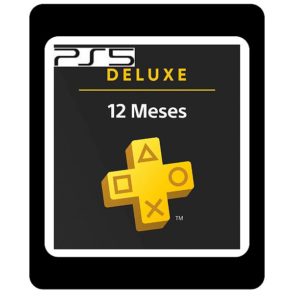 PlayStation Plus Deluxe 12 Meses PS5 Mídia Digital