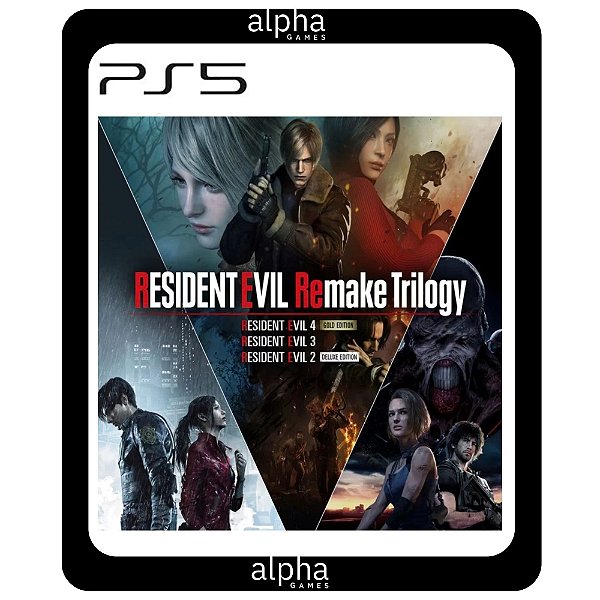 Resident Evil Remake Trilogy PS5 Mídia Digital