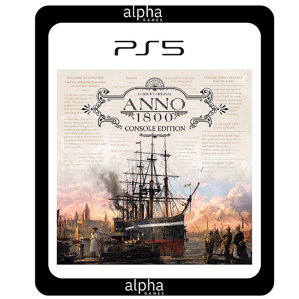 Anno 1800 Console Edition PS5 Mídia Digital