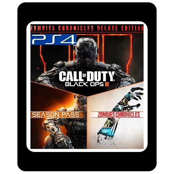 Call of Duty Black Ops III Zombies Chronicles Deluxe PS4 Mídia Digital