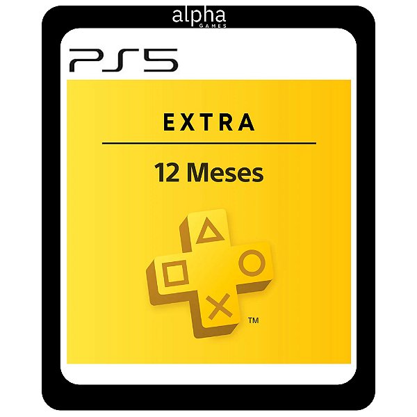 PlayStation Plus Extra 12 Meses PS5 Mídia Digital