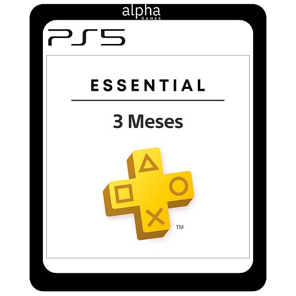 Psn Plus Essencial 3 meses PS5 Mídia Digital