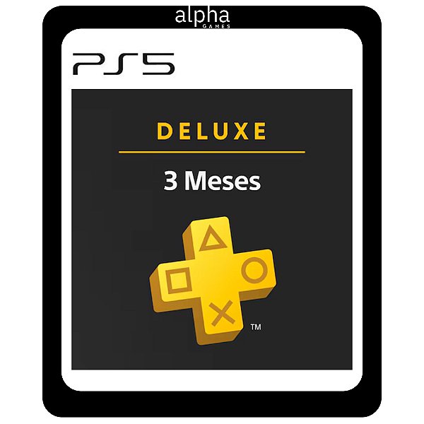 PSN Plus Deluxe 3 Meses PS5 Mídia Digital
