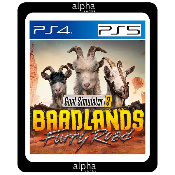 Goat Simulator 3 Baadlands: Furry Road PS4 e PS5 MÍDIA DIGITAL