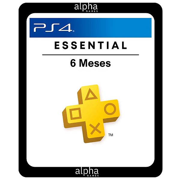Plus 6 Meses ps4 Essencial Mídia Digital
