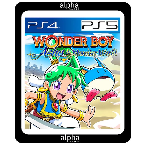 wonder boy asha in monster world Ps4 e Ps5 Mídia digital