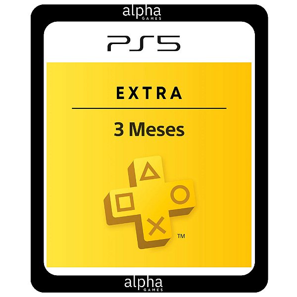 PlayStation Plus Extra 3 Meses PS5 Mídia Digital