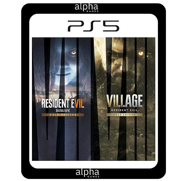 Resident Evil 7 Gold e Village Gold PS5 Mídia Digital