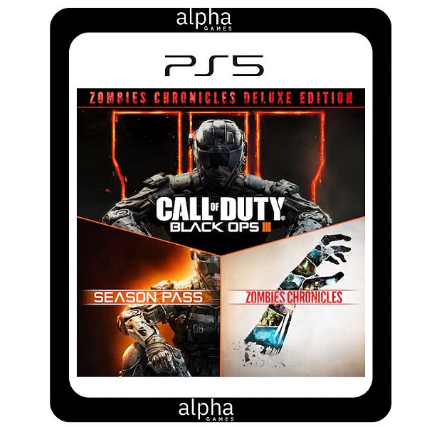 Call of Duty Black Ops III Zombies Chronicles Deluxe PS5 Mídia Digital