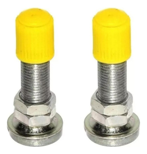 Par De Válvula E Tampa Bico Para Camara Bicicleta Bike
