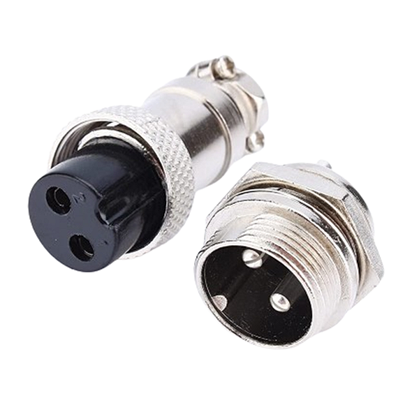 Par de Conectores Mike GX16 2 Vias