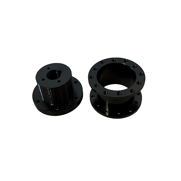 Flange 3D com Cubo Espaçador para Servo Motor AC 130ST com Eixo 22mm