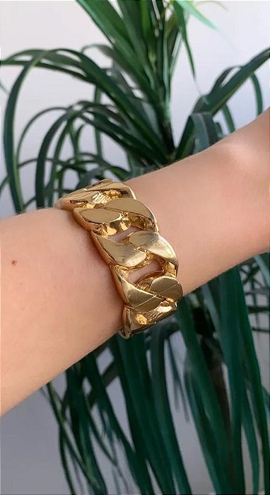BRACELETE DOURADO ELO