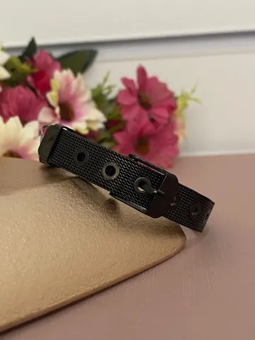 BRACELETE PULSEIRA RELÓGIO PRETO