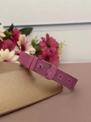 BRACELETE PULSEIRA RELÓGIO ROSA