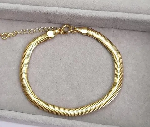 PULSEIRA DOURADA MALHA FLEXÍVEL