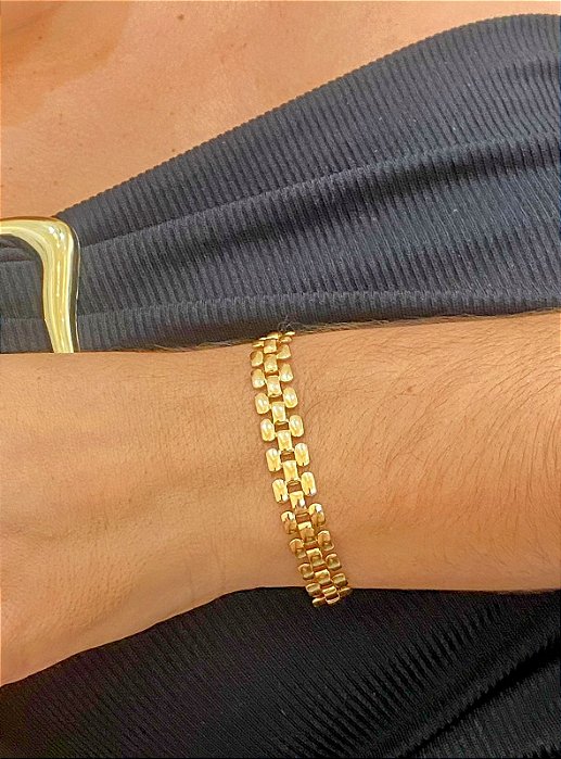 PULSEIRA DOURADA TRAMADA