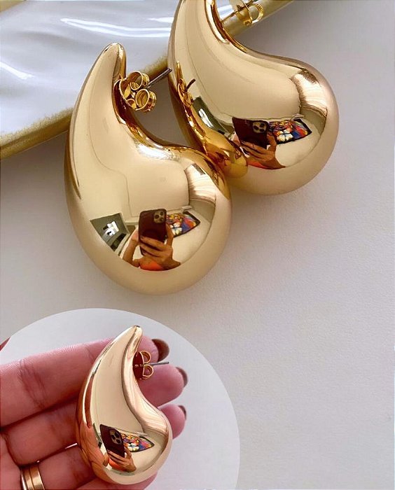 BRINCO DOURADO GOTA